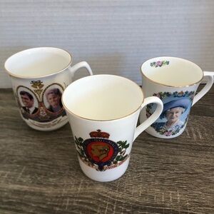 Vtg Royal Commemorative Mug Collection